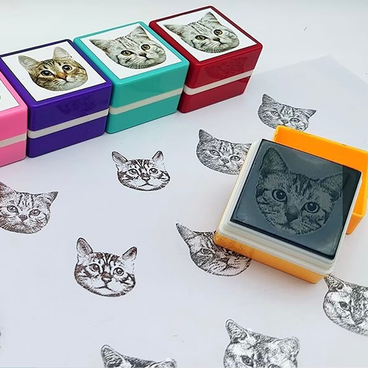 custom pet portrait stamp