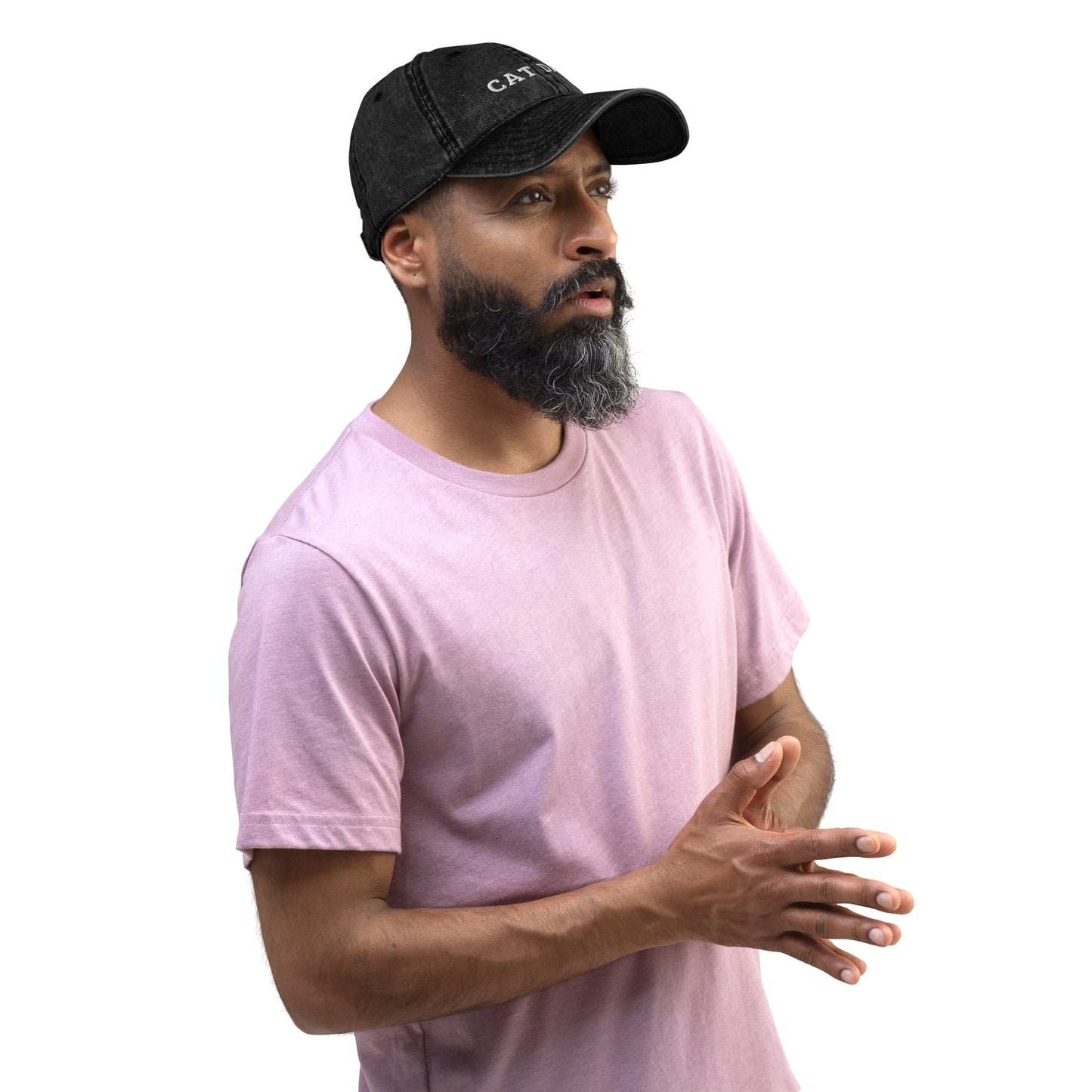 cat dad - Vintage Embroidered Hat