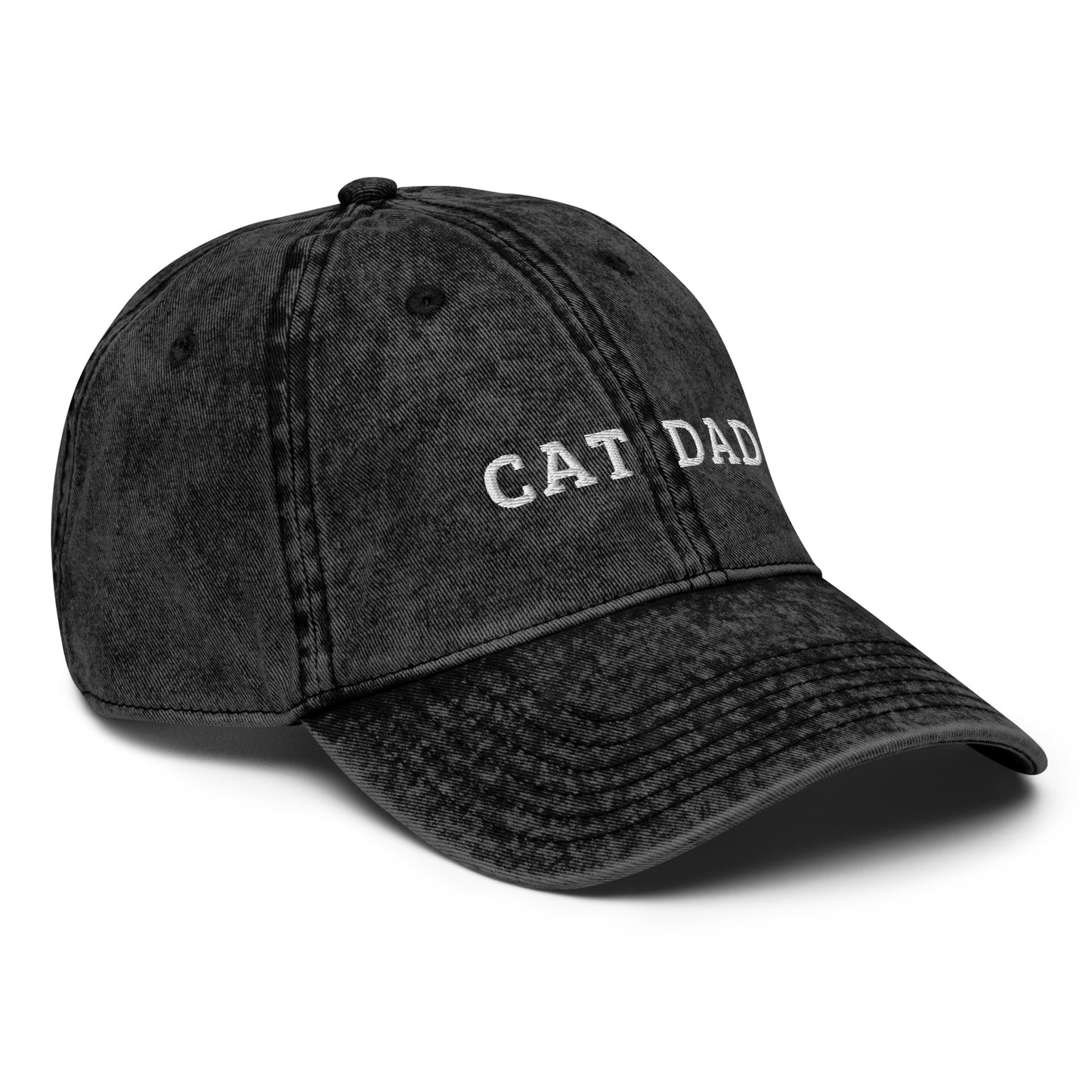 cat dad - Vintage Embroidered Hat