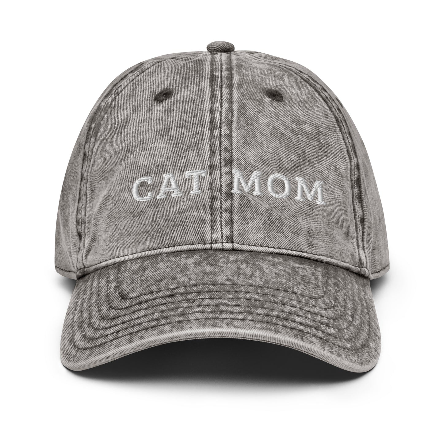 cat mom - Vintage Cotton Twill Hat