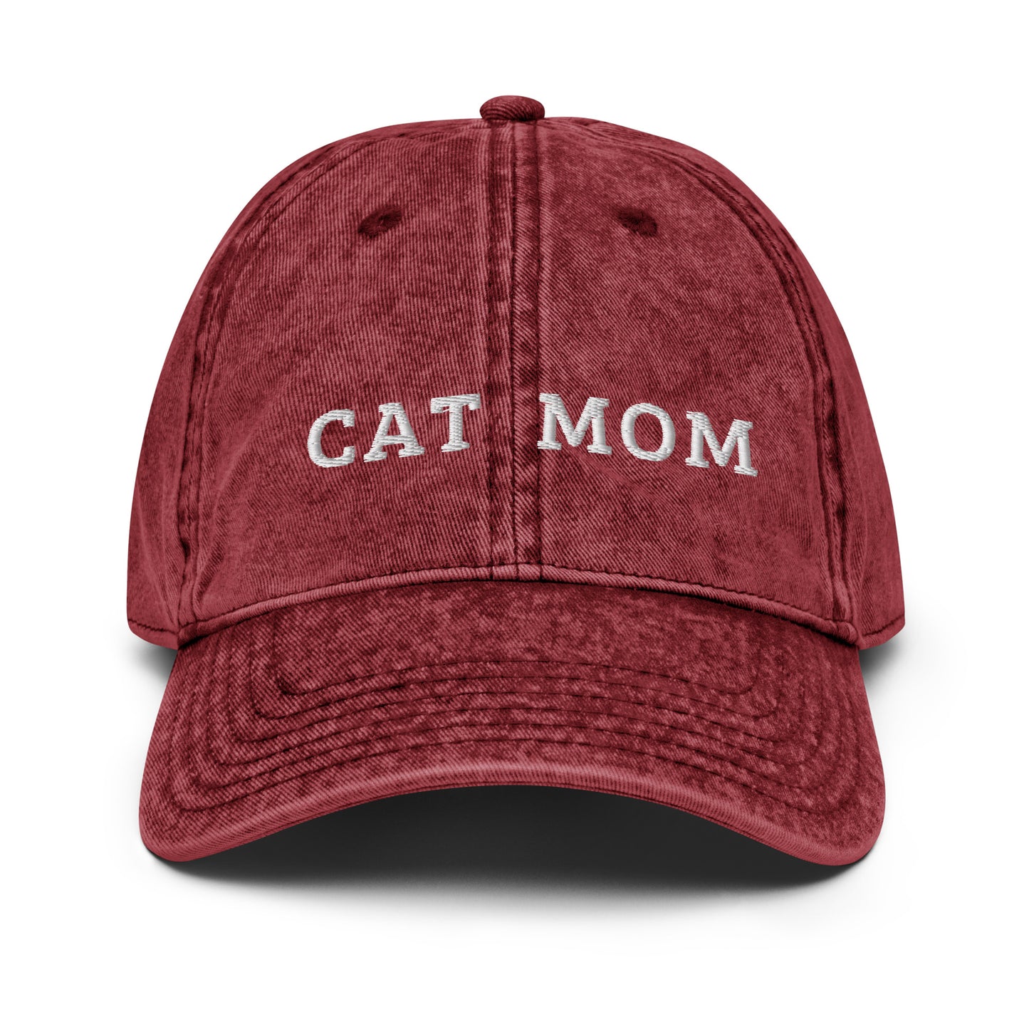 cat mom - Vintage Cotton Twill Hat