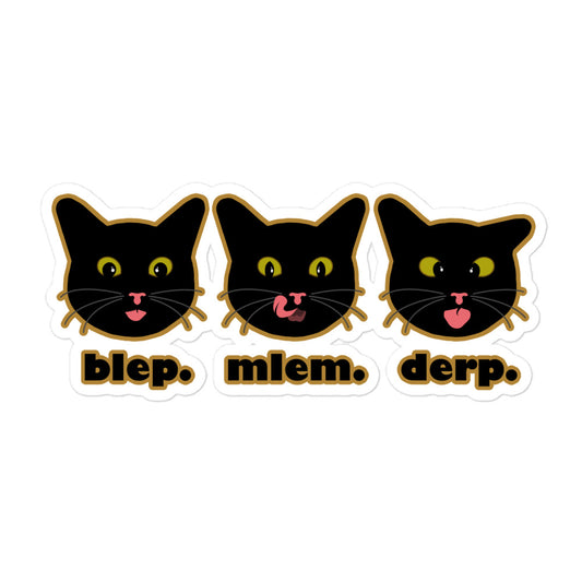 blep. mlem. derp. - Sticker