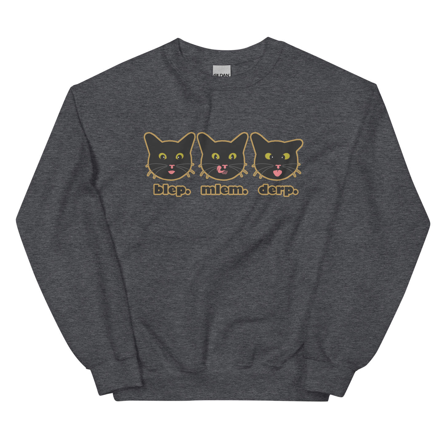 blep. mlem. derp. - Unisex Crewneck Sweatshirt