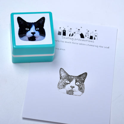 custom pet portrait stamp