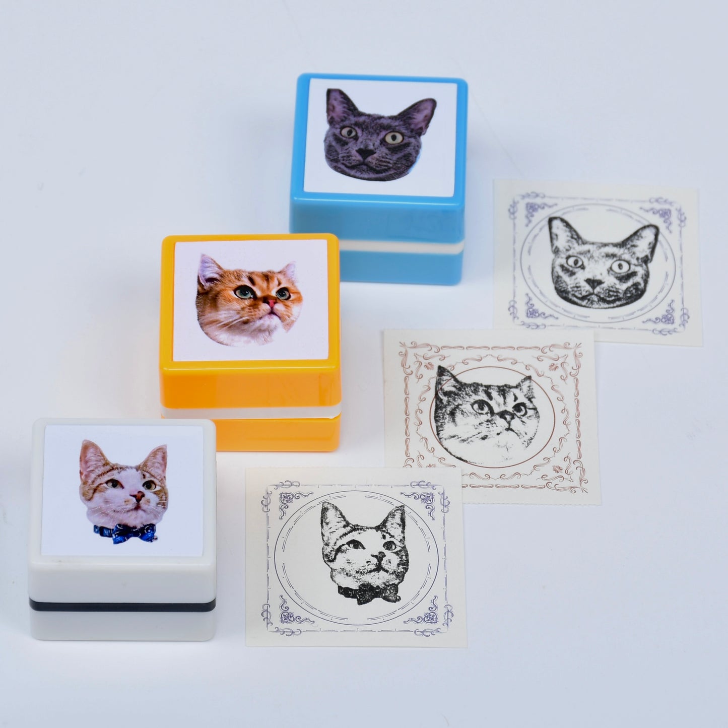 custom pet portrait stamp