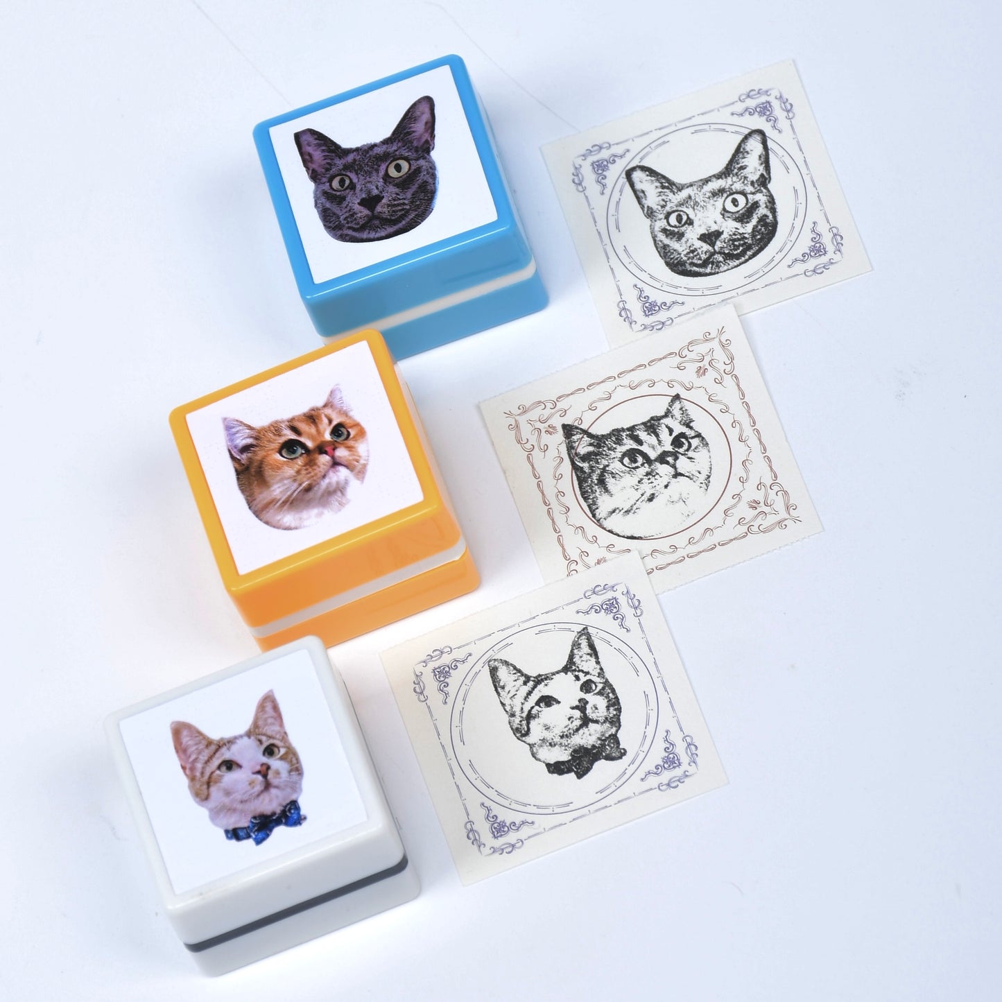 custom pet portrait stamp