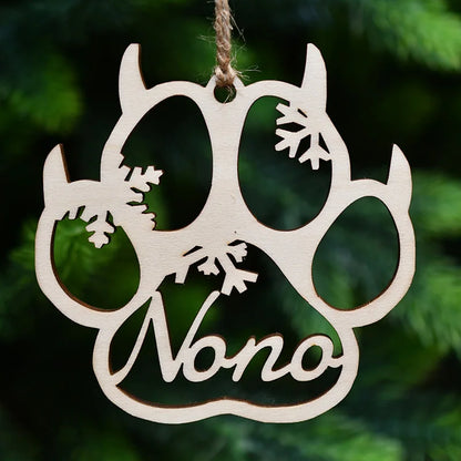 custom wood pet ornament