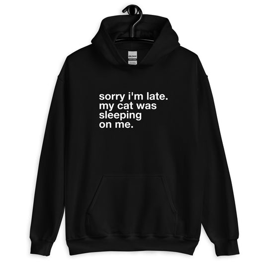 sorry i'm late. - Unisex Classic Hoodie