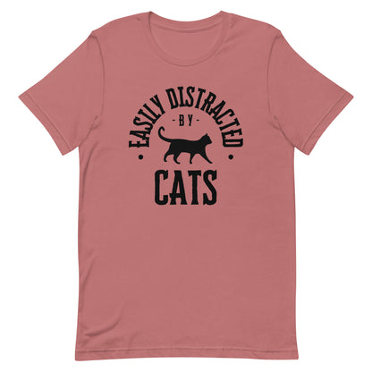 easily distracted by cats - Unisex Classic Tee