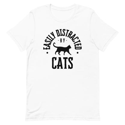 easily distracted by cats - Unisex Classic Tee