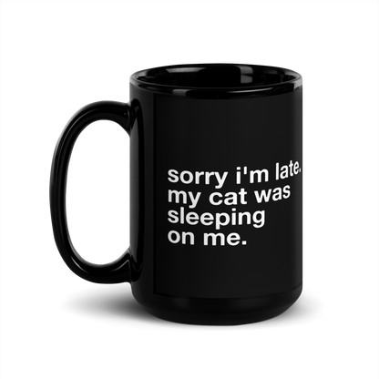 sorry i'm late. - Mug