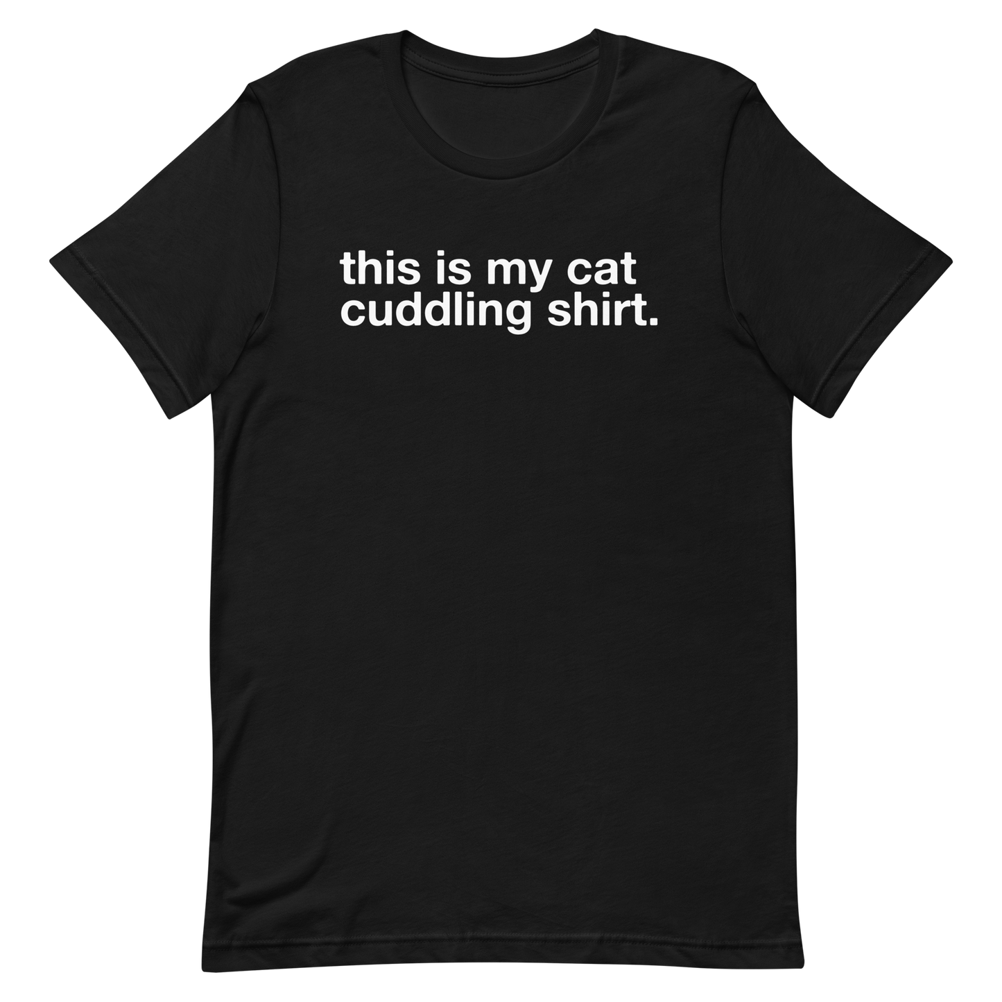 cat cuddling shirt. - Unisex Classic Tee